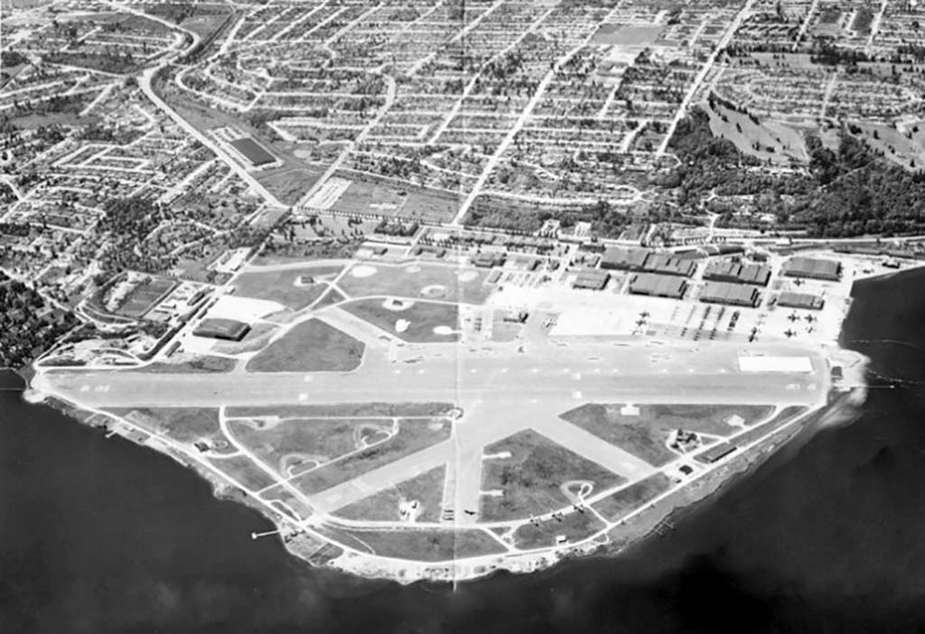 Historic view of Sand Point Naval Air Station